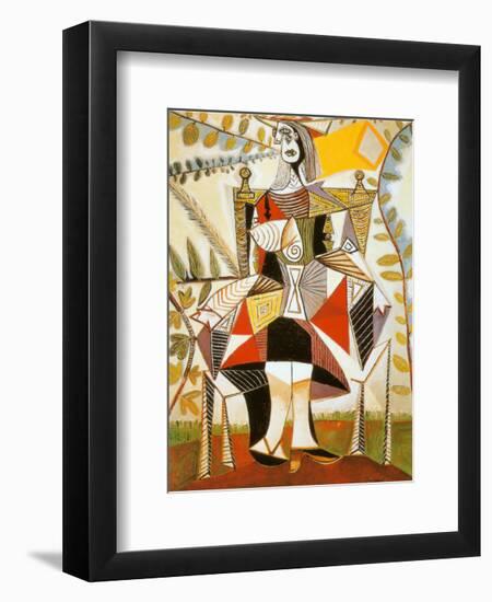 Femme Au Jardin-Pablo Picasso-Framed Art Print