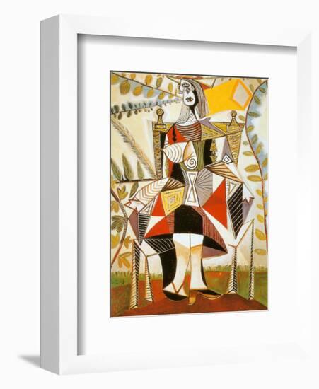 Femme Au Jardin-Pablo Picasso-Framed Art Print