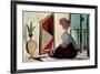 Femme au Miroir-Pablo Picasso-Framed Art Print