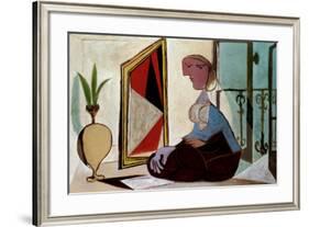 Femme au Miroir-Pablo Picasso-Framed Art Print