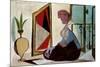 Femme au Miroir-Pablo Picasso-Mounted Art Print