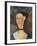 Femme au ruban de velours-Amedeo Modigliani-Framed Giclee Print