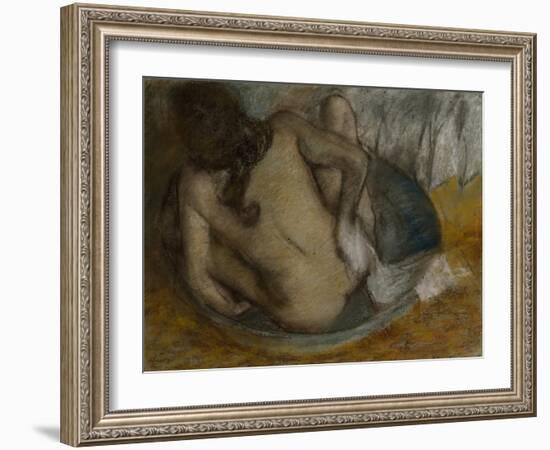 Femme Au Tub, 1884-Edgar Degas-Framed Giclee Print