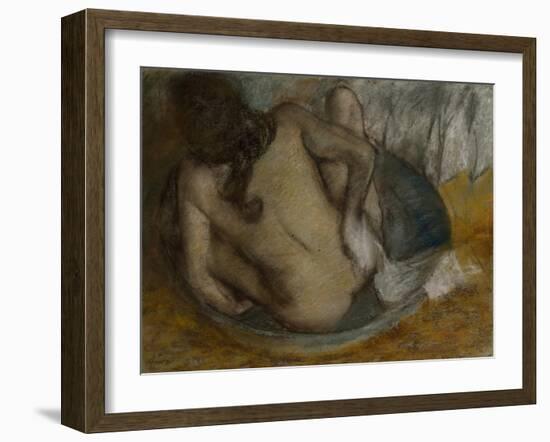 Femme Au Tub, 1884-Edgar Degas-Framed Giclee Print