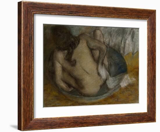 Femme Au Tub, 1884-Edgar Degas-Framed Giclee Print