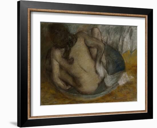 Femme Au Tub, 1884-Edgar Degas-Framed Giclee Print