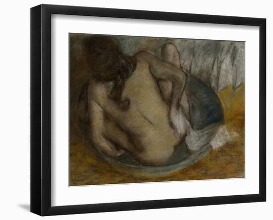 Femme Au Tub, 1884-Edgar Degas-Framed Giclee Print