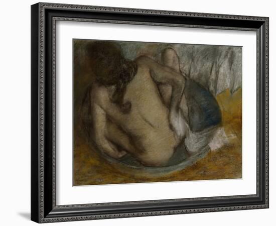 Femme Au Tub, 1884-Edgar Degas-Framed Giclee Print