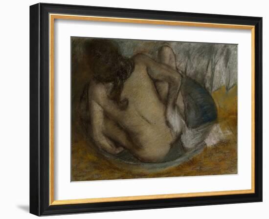 Femme Au Tub, 1884-Edgar Degas-Framed Giclee Print