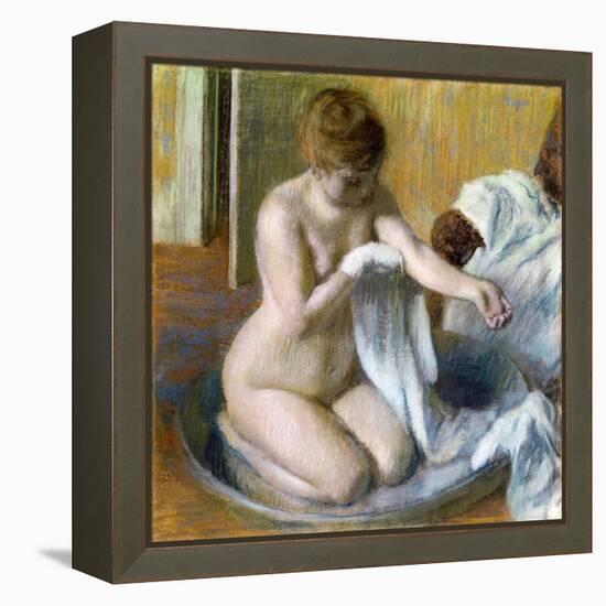 Femme Au Tub, Ca. 1883-Edgar Degas-Framed Premier Image Canvas