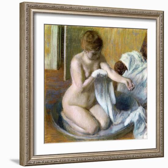 Femme Au Tub, Ca. 1883-Edgar Degas-Framed Giclee Print