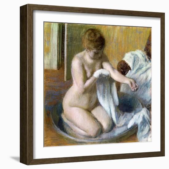 Femme Au Tub, Ca. 1883-Edgar Degas-Framed Giclee Print