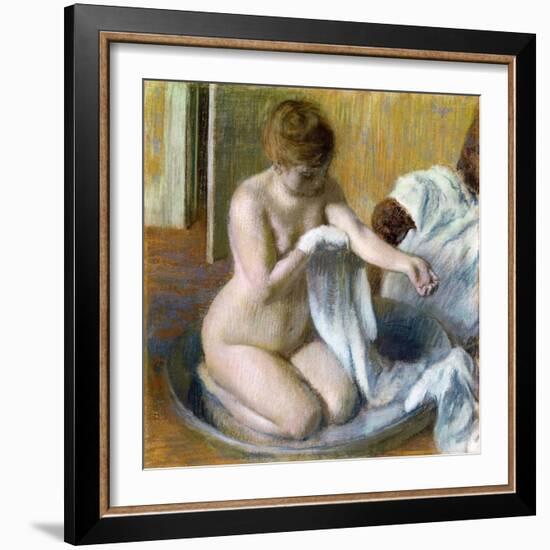 Femme Au Tub, Ca. 1883-Edgar Degas-Framed Giclee Print