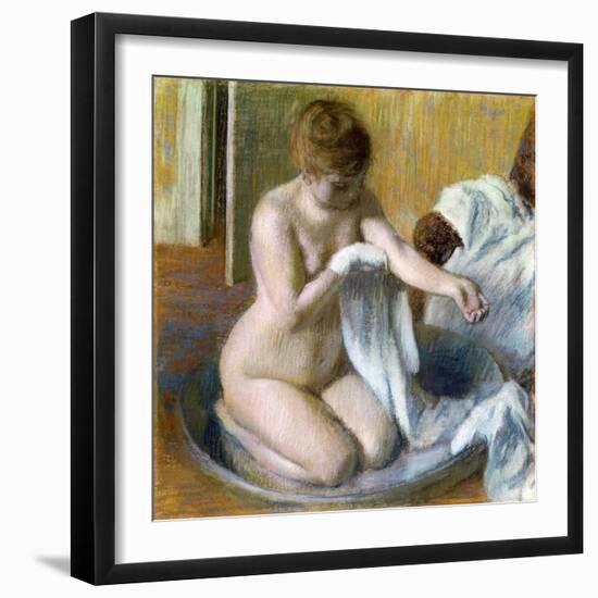 Femme Au Tub, Ca. 1883-Edgar Degas-Framed Giclee Print