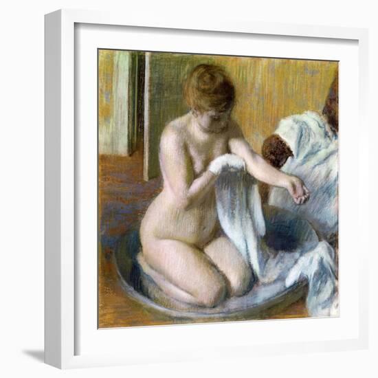 Femme Au Tub, Ca. 1883-Edgar Degas-Framed Giclee Print