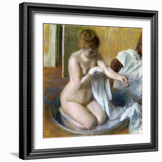 Femme Au Tub, Ca. 1883-Edgar Degas-Framed Giclee Print