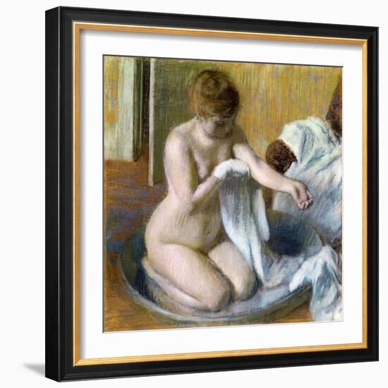 Femme Au Tub, Ca. 1883-Edgar Degas-Framed Giclee Print