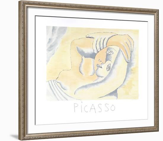 Femme Couchee-Pablo Picasso-Framed Collectable Print