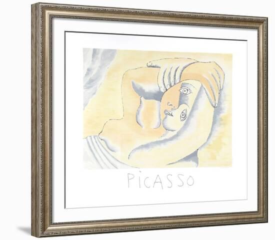 Femme Couchee-Pablo Picasso-Framed Collectable Print