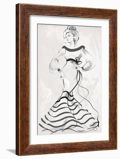 Femme Couture Black Dress-Jodi Pedri-Framed Art Print