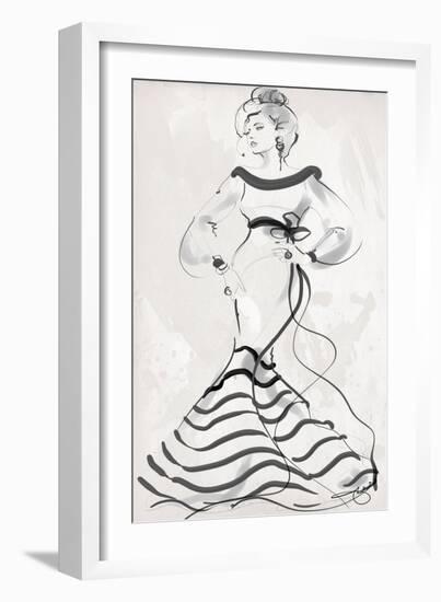 Femme Couture Black Dress-Jodi Pedri-Framed Art Print