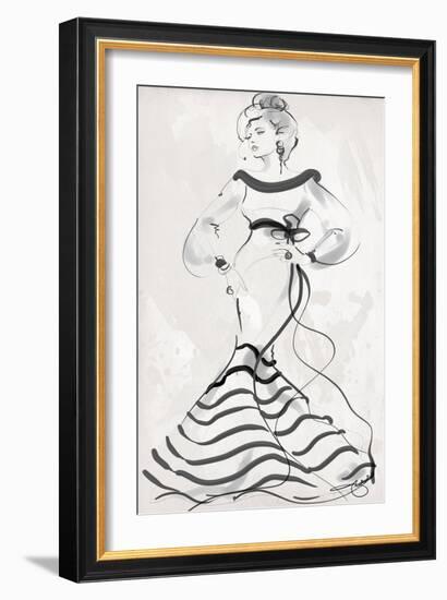 Femme Couture Black Dress-Jodi Pedri-Framed Art Print