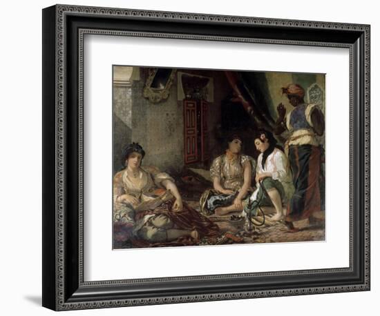 Femme D'Alger Dans Leur Appartement-Eugene Delacroix-Framed Giclee Print