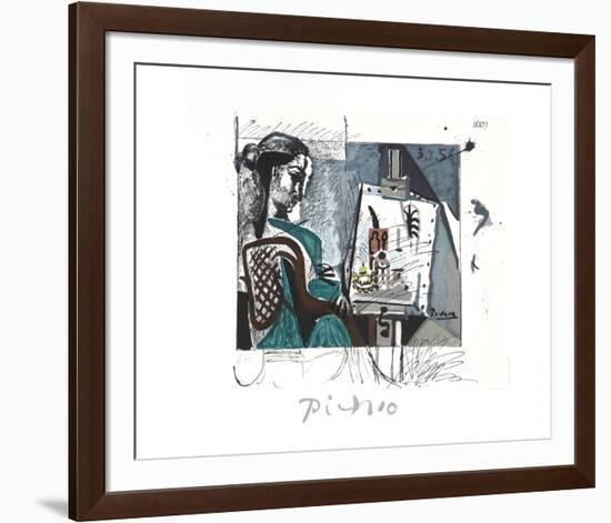 Femme Dans L'Atelier-Pablo Picasso-Framed Collectable Print