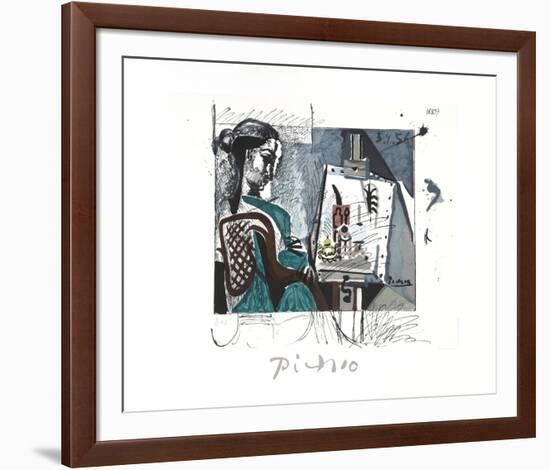 Femme Dans L'Atelier-Pablo Picasso-Framed Collectable Print
