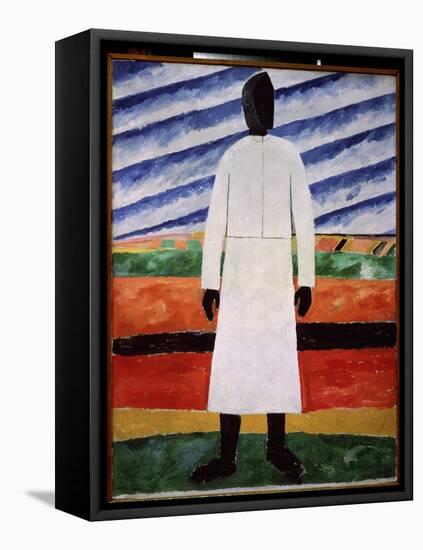 Femme De Fermier Avec Le Visage Noir (Farmer's Wife with the Black Face). Peinture De Kasimir Sever-Kazimir Severinovich Malevich-Framed Premier Image Canvas