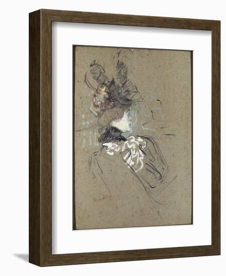 Femme de profil (madame Lucy)-Henri de Toulouse-Lautrec-Framed Giclee Print