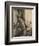 Femme debout dans une baignoire-Edgar Degas-Framed Giclee Print