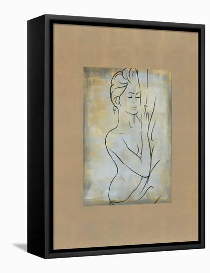 Femme dormant-Dan Bennion-Framed Stretched Canvas