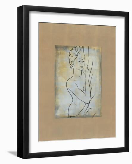 Femme dormant-Dan Bennion-Framed Art Print