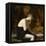 Femme drapée assise-Jean Jacques Henner-Framed Premier Image Canvas