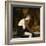 Femme drapée assise-Jean Jacques Henner-Framed Giclee Print