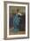 'Femme en bleu', 1874, (1939)-Jean-Baptiste-Camille Corot-Framed Giclee Print