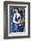 Femme en Bleu Avec Guitare-Tamara de Lempicka-Framed Premium Giclee Print