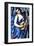 Femme en Bleu Avec Guitare-Tamara de Lempicka-Framed Premium Giclee Print