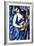 Femme en Bleu Avec Guitare-Tamara de Lempicka-Framed Premium Giclee Print