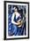 Femme en Bleu Avec Guitare-Tamara de Lempicka-Framed Premium Giclee Print