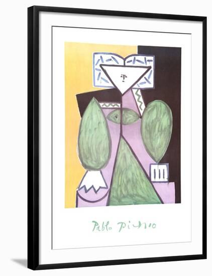 Femme en Vert et Mauve-Pablo Picasso-Framed Collectable Print