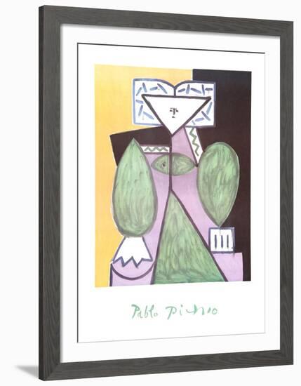 Femme en Vert et Mauve-Pablo Picasso-Framed Collectable Print