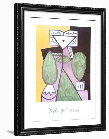 Femme en Vert et Mauve-Pablo Picasso-Framed Collectable Print