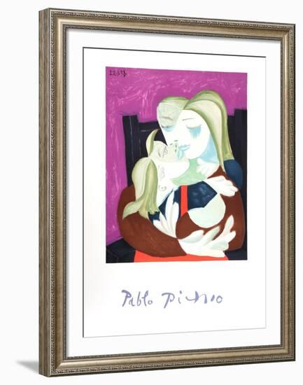 Femme Et Enfant Enlaces-Pablo Picasso-Framed Collectable Print