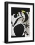 Femme et Oiseaux Dans la Nuit, 1969 - 1974-Joan Miro-Framed Art Print