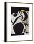 Femme et Oiseaux Dans la Nuit, 1969 - 1974-Joan Miro-Framed Stretched Canvas