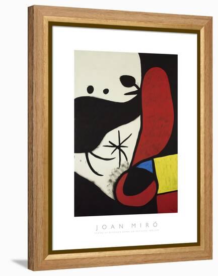 Femme et Oiseaux Dans un Paysage, 1970-1974-Joan Miro-Framed Stretched Canvas