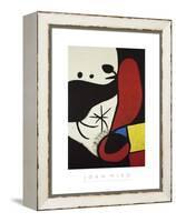 Femme et Oiseaux Dans un Paysage, 1970-1974-Joan Miro-Framed Stretched Canvas