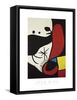 Femme et Oiseaux Dans un Paysage, 1970-1974-Joan Miro-Framed Stretched Canvas